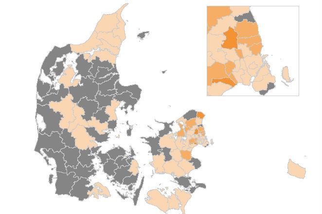 Flere er indlagt, men kun 21 nye smittede