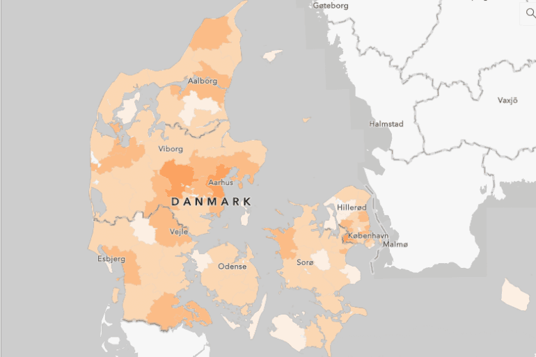 Kun fire kommuner har nu kritiske coronatal