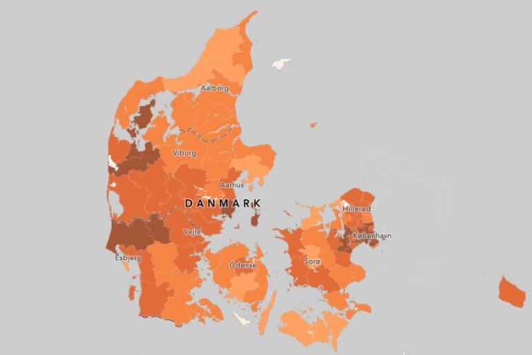 Corona: Læsø rammer nullet og Samsø topper