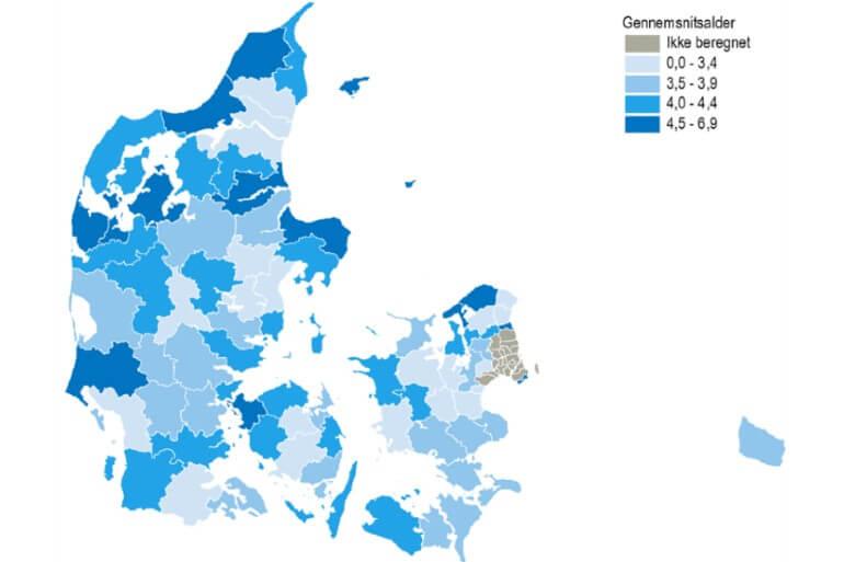 Landdistrikter bliver grå i toppen
