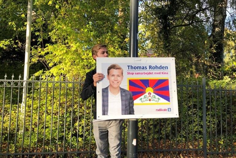 Kina om valgplakater ved ambassade: Det er bevidst provokation