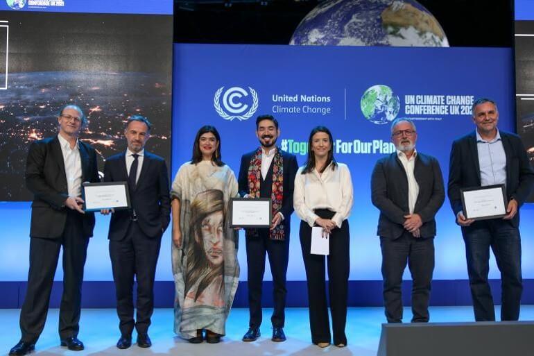 FN-pris overrakt til Samsø ved COP26