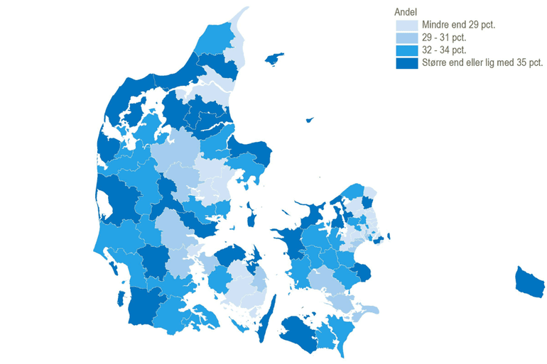 Unge med en erhvervsuddannelse kommer især fra landkommuner