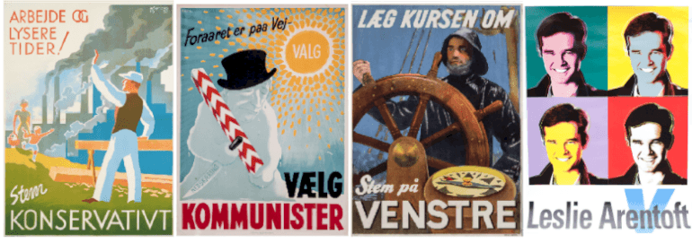 Fortidens plakater kæmpede for en sag. Ingen fremtid i nutidens