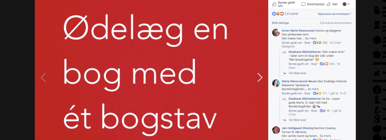 Lorte med blæsten: Bibliotek jubler over viral bogleg